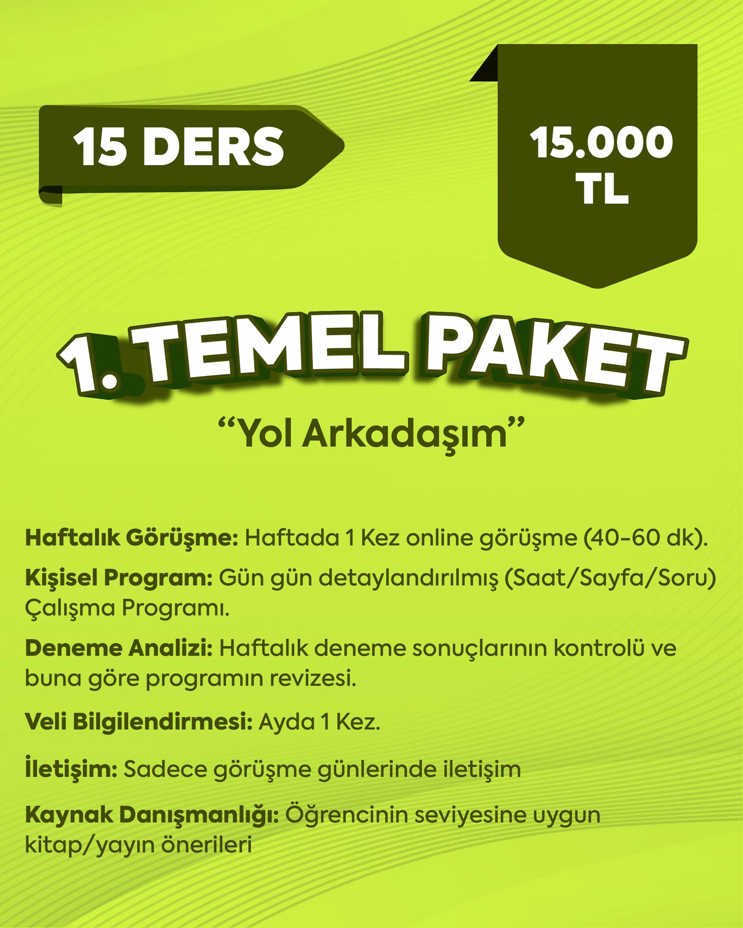 Özel Koçluk Paketi - Temel Paket