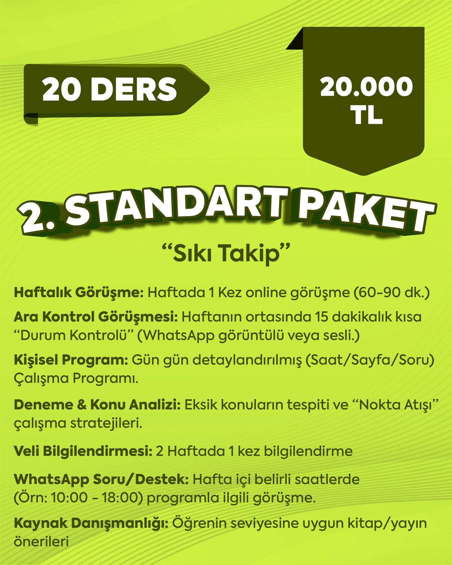 Özel Koçluk Paketi - Standart Paket