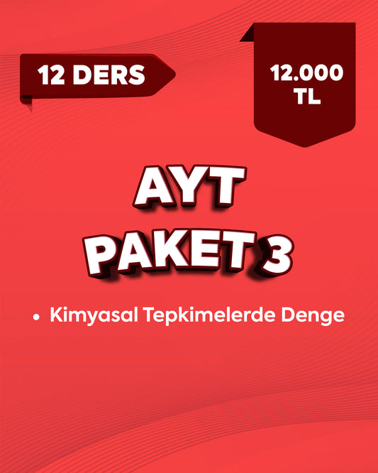 AYT Kimya - Paket 3