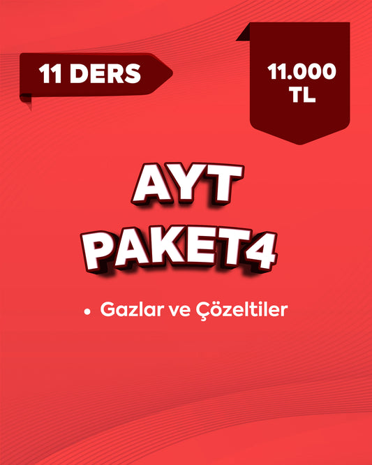 AYT Kimya - Paket 4