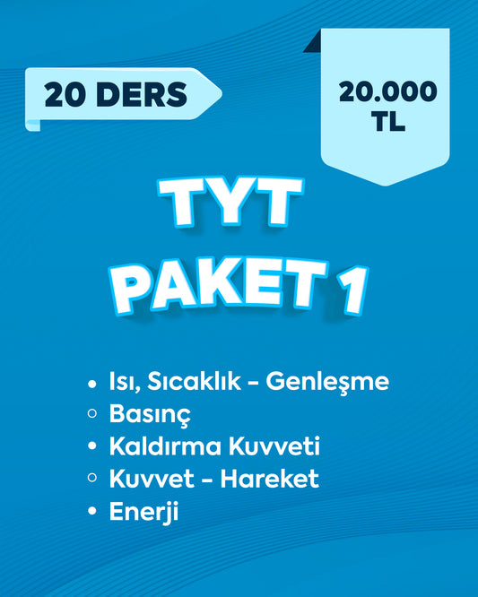 TYT Fizik - Paket 1