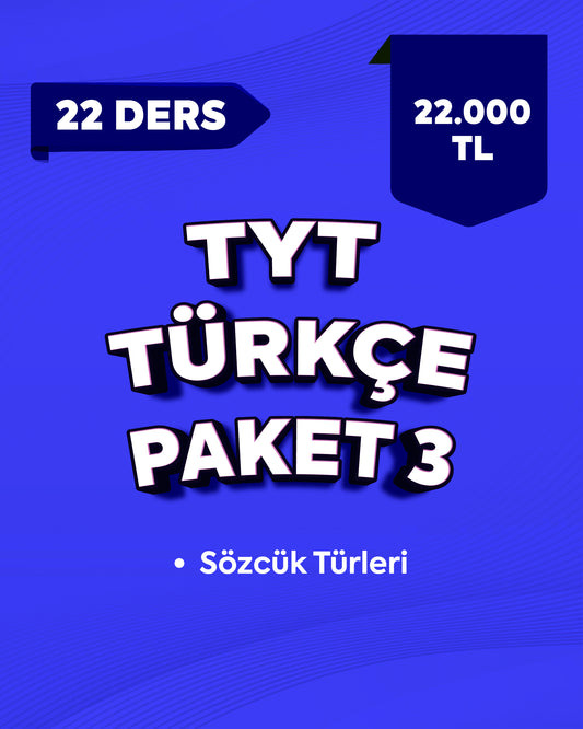 TYT Türkçe Paket 3