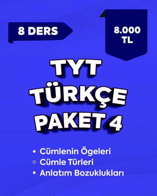 TYT Türkçe Paket 4