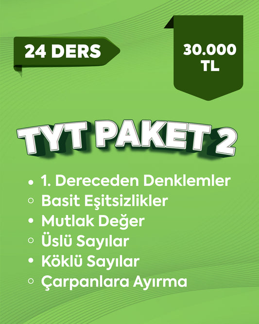 TYT Matematik - Paket 2