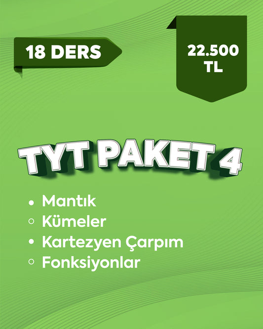 TYT Matematik - Paket 4